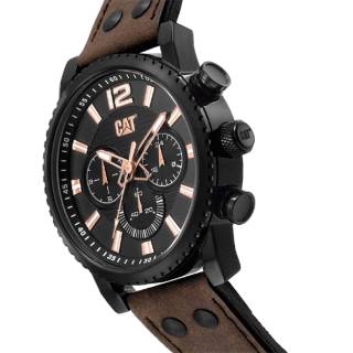 ΡΟΛΟΙ CATERPILLAR NP16335139 CATERPILLAR Utility Chronograph Brown Leather Strap