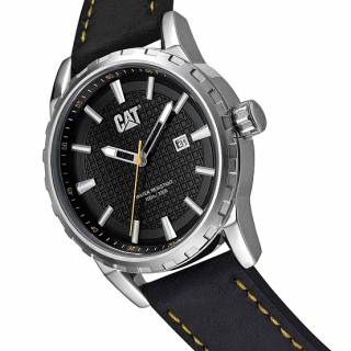 ΡΟΛΟΙ CATERPILLAR   NR14134121 CATERPILLAR Architect Black Leather Strap