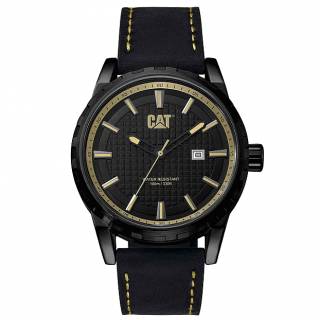 ΡΟΛΟΙ CATERPILLAR   NR16134123 CATERPILLAR Architect Black Leather Strap