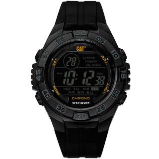 ΡΟΛΟΙ CATERPILLAR OC16721147 CATERPILLAR Digimax Chronograph Black Silicone Strap