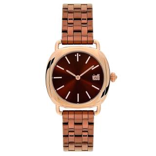 ΡΟΛΟΙ VISETTI  PE-366KR VISETTI Sensual Brown Stainless Steel Bracelet