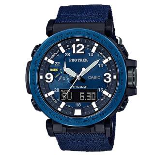 ΡΟΛΟΙ  CASIO PRG-600YB-2ER CASIO Protrek Solar Chronograph Blue Fabric Strap