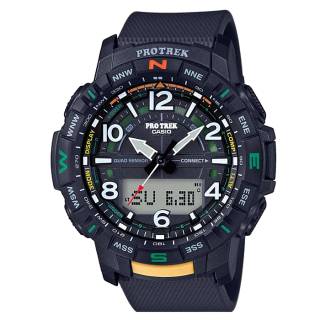 ΡΟΛΟΙ  CASIO  PRT-B50-1ER CASIO Protrek Chronograph Black Rubber Strap