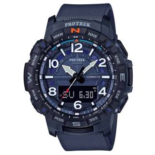 ΡΟΛΟΙ  CASIO PRT-B50-2ER CASIO Protrek Chronograph Blue Rubber Strap