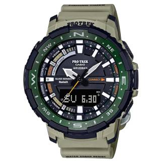 ΡΟΛΟΙ CASIO PRT-B70-5ER CASIO Prospek Smartwatch Khaki Rubber Strap