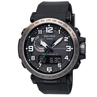 ΡΟΛΟΙ CASIO  PRW-6600Y-1ER CASIO Protrek Solar Chronograph Black Rubber Strap