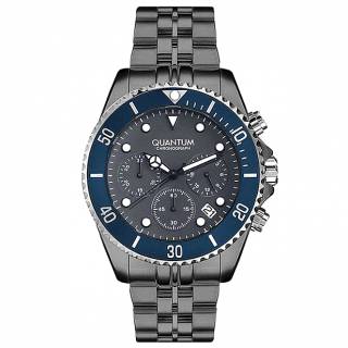 ΡΟΛΟΙ QUANTUM  PWG930.060 QUANTUM Chronograph Black Stainless Steel Bracelet