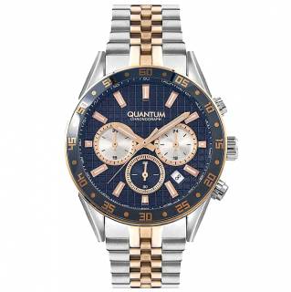 ΡΟΛΟΙ QUANTUM  PWG948.590 QUANTUM Chronograph Two Tone Stainless Steel Bracelet