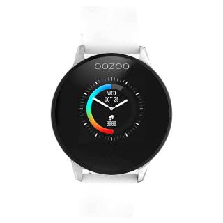 ΡΟΛΟΙ OOZOO Q00110 OOZOO Timepieces Smartwatch Smart Touch Functions White Silicone Strap