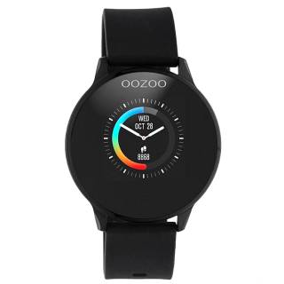 ΡΟΛΟΙ OOZOO Q00115 OOZOO Timepieces Smartwatch Smart Touch Functions Black  Silicone Strap