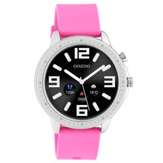 ΡΟΛΟΙ OOZOO Q00314 OOZOO Timepieces Smartwatch Fuchsia Silicone Strap