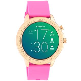 ΡΟΛΟΙ OOZOO Q00325 OOZOO Timepieces Smartwatch Fuchsia Silicone Strap