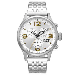 ΡΟΛΟΙ CATERPILLAR  QB14311237 CATERPILLAR Diam Chronograph Silver Stainless Steel Bracelet