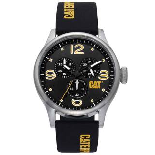 ΡΟΛΟΙ CATERPILLAR  QB14327137 CATERPILLAR Diam Chronograph Black Silicone Strap