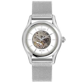 ΡΟΛΟΙ TRUSSARDI  R2423127001 TRUSSARDI T-Light Automatic Silver Stainless Steel Bracelet