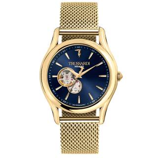 ΡΟΛΟΙ TRUSSARDI  R2423127003 TRUSSARDI T-Light Automatic Gold Stainless Steel Bracelet