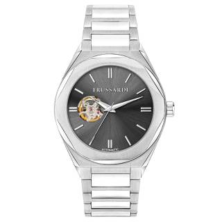 ΡΟΛΟΙ TRUSSARDI R2423156002 TRUSSARDI Brink Automatic Silver Metallic Bracelet