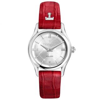 ΡΟΛΟΙ TRUSSARDI  R2451127502 TRUSSARDI T-Light Red Leather Strap