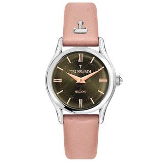 ΡΟΛΟΙ TRUSSARDI  R2451127504 TRUSSARDI T-Light Pink Leather Strap