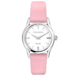 ΡΟΛΟΙ TRUSSARDI  R2451127505 TRUSSARDI T-Light Pink Leather Strap