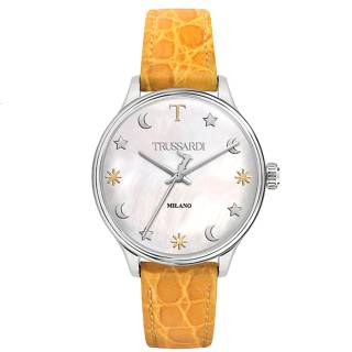 ΡΟΛΟΙ TRUSSARDI   R2451130501 TRUSSARDI T-Complicity Yellow Leather Strap