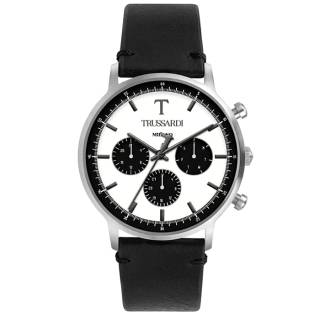 ΡΟΛΟΙ TRUSSARDI  R2451135006 TRUSSARDI T-Gentleman Black Leather Strap