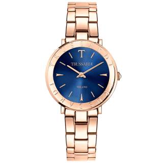 ΡΟΛΟΙ TRUSSARDI  R2453115505 TRUSSARDI T-Vision Rose Gold Stainless Steel Bracelet