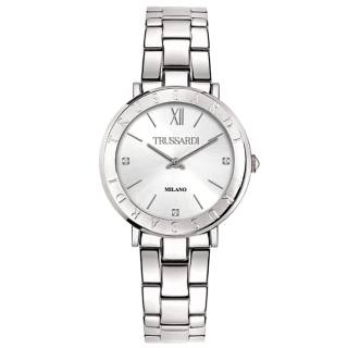 ΡΟΛΟΙ TRUSSARDI  R2453115508 TRUSSARDI T-Vision Diamonds Silver Stainless Steel Bracelet