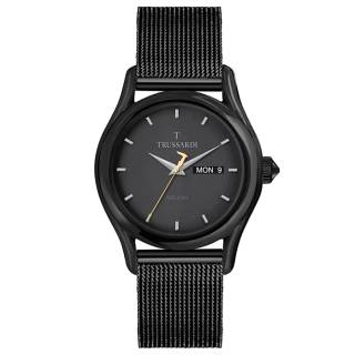 ΡΟΛΟΙ TRUSSARDI  R2453127012 TRUSSARDI T-Light Black Stainless Steel Bracelet