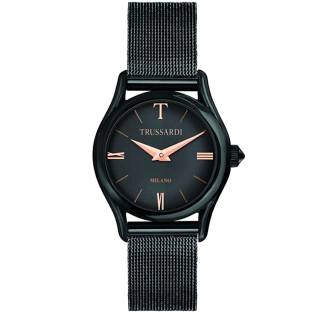 ΡΟΛΟΙ TRUSSARDI  R2453127506 TRUSSARDI T-Light Black Stainless Steel Bracelet