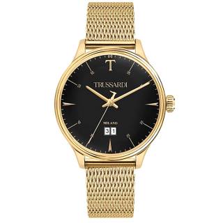 ΡΟΛΟΙ TRUSSARDI  R2453130001 TRUSSARDI T-Complicity Gold Stainless Steel Bracelet