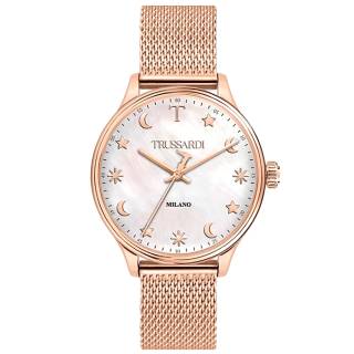 ΡΟΛΟΙ TRUSSARDI  R2453130501 TRUSSARDI T-Complicity Rose Gold Stainless Steel Bracelet