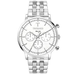 ΡΟΛΟΙ TRUSSARDI  R2453135005 TRUSSARDI T-Gentleman Silver Stainless Steel Bracelet