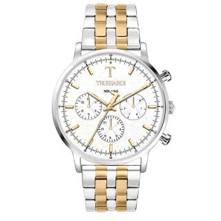 ΡΟΛΟΙ TRUSSARDI  R2453135006 TRUSSARDI T-Gentleman Two Tone Stainless Steel Bracelet