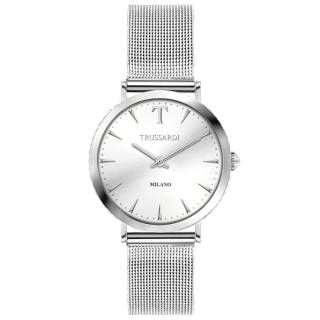 ΡΟΛΟΙ TRUSSARDI  R2453140502 TRUSSARDI T-Motif Crystals Silver Stainless Steel Bracelet