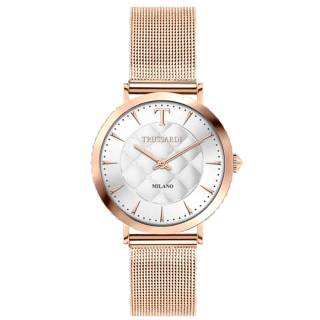 ΡΟΛΟΙ TRUSSARDI  R2453140503 TRUSSARDI T-Motif Crystals Rose Gold Stainless Steel Bracelet