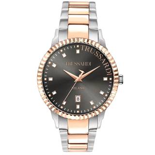 ΡΟΛΟΙ TRUSSARDI  R2453141002 TRUSSARDI T-Bent Rose Gold Stainless Steel Bracelet