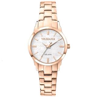 ΡΟΛΟΙ TRUSSARDI  R2453141506 TRUSSARDI T-Bent Rose Gold Metallic Bracelet