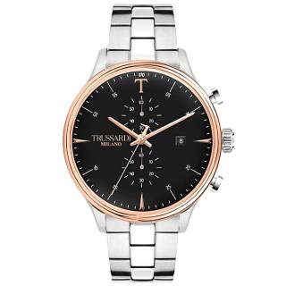 ΡΟΛΟΙ TRUSSARDI  R2473630002 TRUSSARDI T-Complicity Chronograph Silver Stainless Steel Bracelet