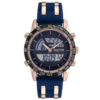 Ρολόι REACTION KENNETH COLE RK50973002 REACTION KENNETH COLE Ana-Digi Chronograph Two Tone Silicone Strap