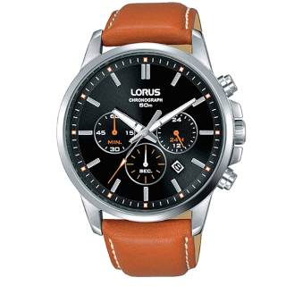 ΡΟΛΟΙ LORUS  RT387GX9  LORUS Gents Chronograph Brown Leather Strap