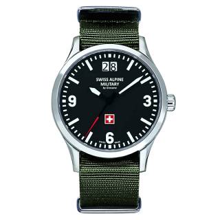 ΡΟΛΟΙ SWISS ALPINE MILITARY SAM1744.1637 SWISS ALPINE MILITARY Smart Way Green Fabric Strap