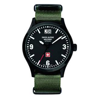 ΡΟΛΟΙ SWISS ALPINE MILITARY SAM1744.1677 SWISS ALPINE MILITARY Smart Way Green Fabric Strap