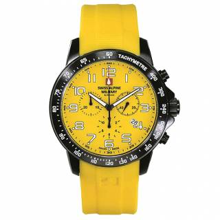 ΡΟΛΟΙ SWISS ALPINE MILITARY SAM7064.9878 SWISS ALPINE MILITARY Ranger Chronograph Yellow Silicone Strap