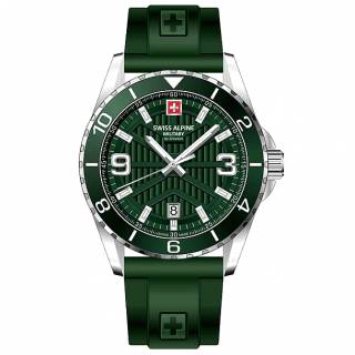 ΡΟΛΟΙ SWISS ALPINE MILITARY  SAM7073.1834 SWISS ALPINE MILITARY Sentinel Green Silicone Strap