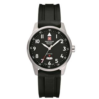 ΡΟΛΟΙ SWISS ALPINE MILITARY SAM7721.1537 SWISS ALPINE MILITARY Smart Way Black Rubber Strap