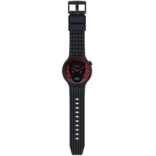 ΡΟΛΟΙ SWATCH SB01B128 SWATCH Halloween Your Time Is Coming Black Silicone Strap