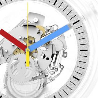 ΡΟΛΟΙ SWATCH  SB01K100 SWATCH Clearly Bold White Silicone Strap