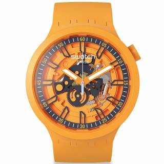 ΡΟΛΟΙ SWATCH  SB01O101 SWATCH Big Bold Fresh Orange Orange Silicone Strap