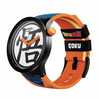 ΡΟΛΟΙ SWATCH SB01Z101 SWATCH Goku X Swatch Multicolor Silicone Strap